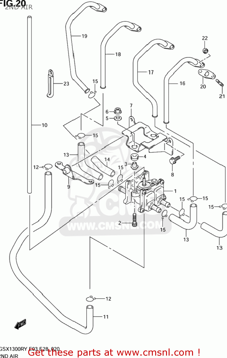 2ND AIR GSX1300R HAYABUSA 1999 (X) USA (E03)