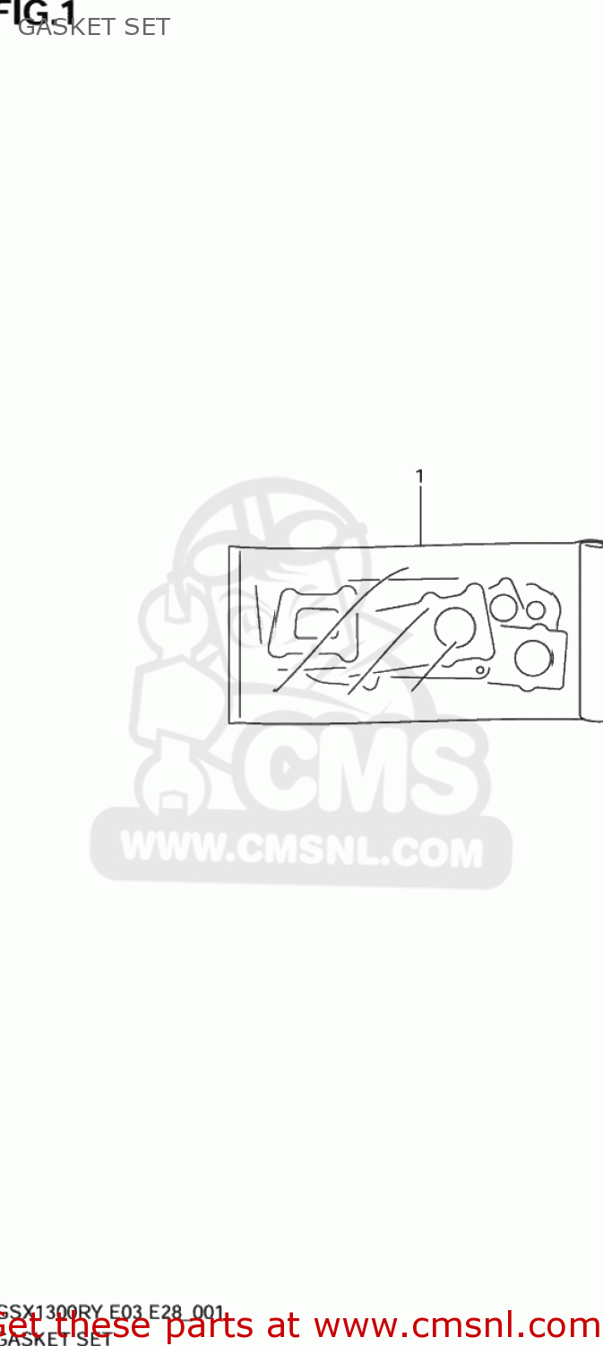 GASKET SET GSX1300R HAYABUSA 1999 (X) USA (E03)