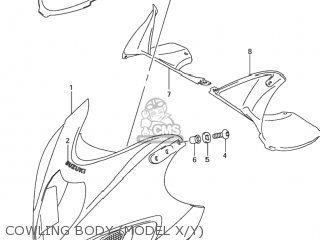 COWLING BODY (MODEL X/Y) - GSX1300R HAYABUSA 1999 (X) USA (E03)