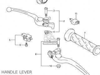 HANDLE LEVER - GSX1300R HAYABUSA 1999 (X) USA (E03)