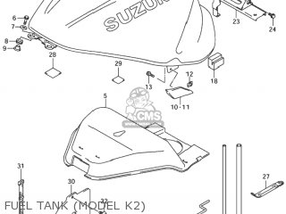FUEL TANK (MODEL K2) - GSX1300R HAYABUSA 2000 (Y) USA (E03)