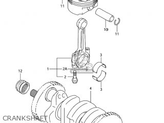 CRANKSHAFT - GSX1300R HAYABUSA 2001 (K1) USA (E03)