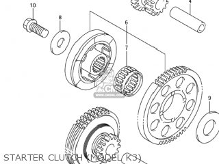 STARTER CLUTCH (MODEL K3) - GSX1300R HAYABUSA 2001 (K1) USA (E03)
