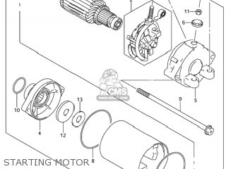 STARTING MOTOR - GSX1300R HAYABUSA 2001 (K1) USA (E03)