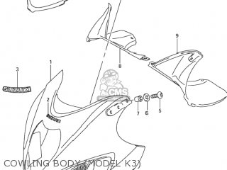 COWLING BODY (MODEL K3) - GSX1300R HAYABUSA 2002 (K2) USA (E03)