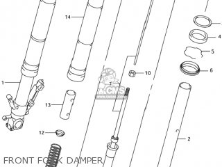 FRONT FORK DAMPER - GSX1300R HAYABUSA 2002 (K2) USA (E03)