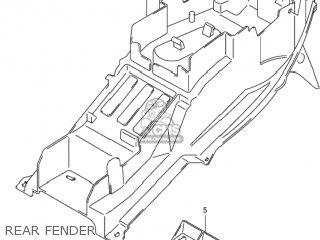 REAR FENDER - GSX1300R HAYABUSA 2002 (K2) USA (E03)