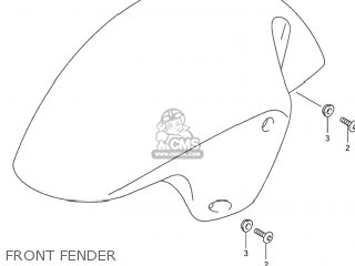 FRONT FENDER - GSX1300R HAYABUSA 2003 (K3) USA (E03)