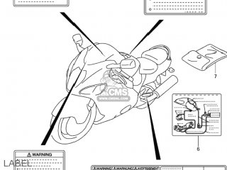 LABEL - GSX1300R HAYABUSA 2003 (K3) USA (E03)