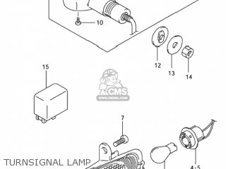 TURNSIGNAL LAMP - GSX1300R HAYABUSA 2003 (K3) USA (E03)