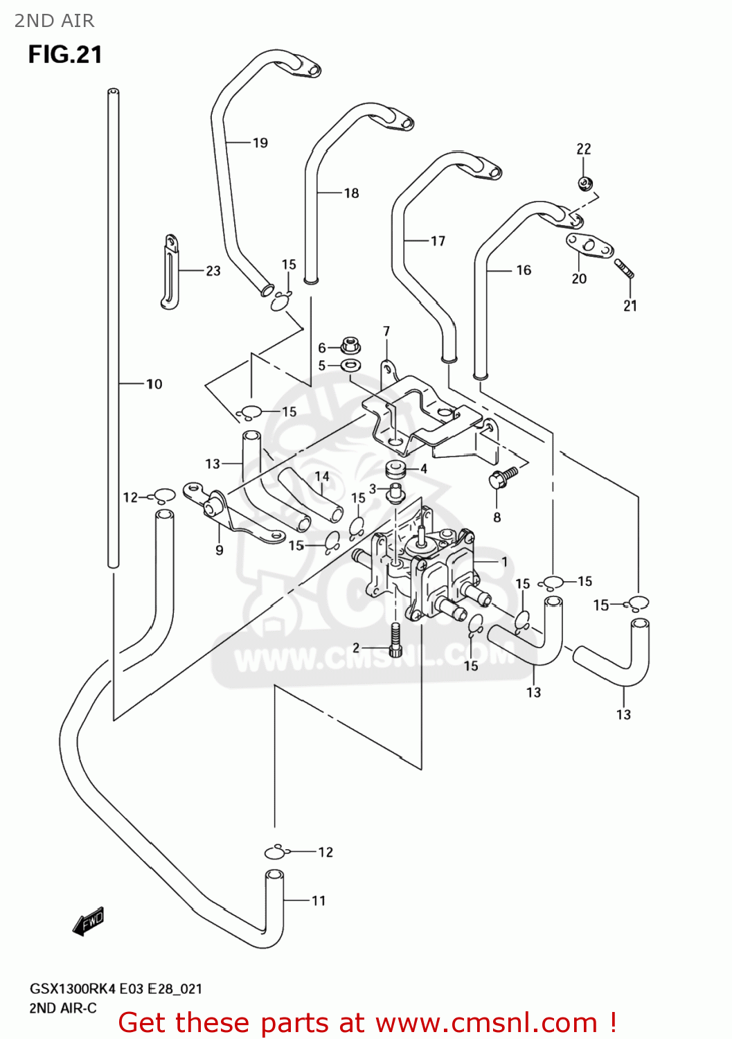 2ND AIR GSX1300R HAYABUSA 2004 (K4) USA (E03)