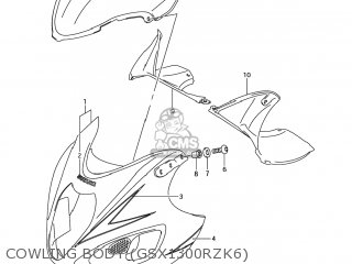 COWLING BODY (GSX1300RZK6) - GSX1300R HAYABUSA 2004 (K4) USA (E03)