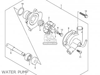 WATER PUMP - GSX1300R HAYABUSA 2004 (K4) USA (E03)