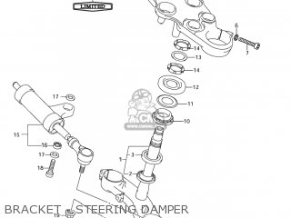 BRACKET - STEERING DAMPER - GSX1300R HAYABUSA 2005 (K5) USA (E03)
