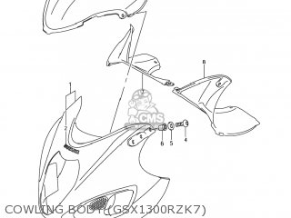 COWLING BODY (GSX1300RZK7) - GSX1300R HAYABUSA 2005 (K5) USA (E03)
