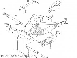 REAR SWINGING ARM - GSX1300R HAYABUSA 2005 (K5) USA (E03)