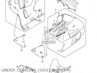 UNDER COWLING (GSX1300RZK4) - GSX1300R HAYABUSA 2005 (K5) USA (E03)
