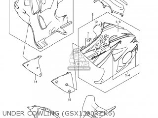 UNDER COWLING (GSX1300RZK6) - GSX1300R HAYABUSA 2005 (K5) USA (E03)