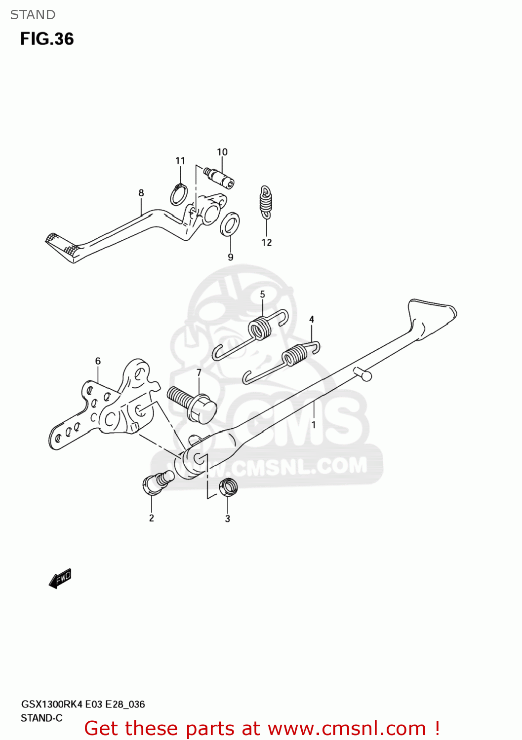 STAND GSX1300R HAYABUSA 2006 (K6) USA (E03)
