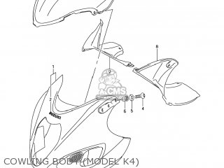 COWLING BODY (MODEL K4) - GSX1300R HAYABUSA 2006 (K6) USA (E03)