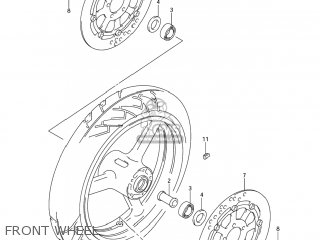 FRONT WHEEL - GSX1300R HAYABUSA 2006 (K6) USA (E03)