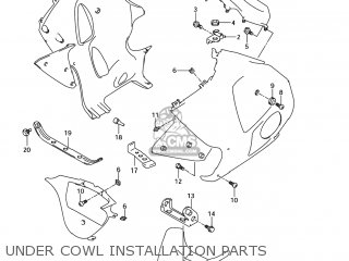 UNDER COWL INSTALLATION PARTS - GSX1300R HAYABUSA 2006 (K6) USA (E03)