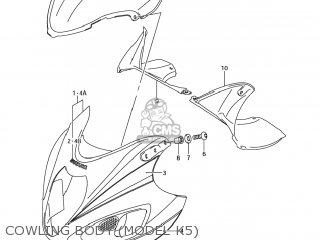 COWLING BODY (MODEL K5) - GSX1300R HAYABUSA 2007 (K7) USA (E03)