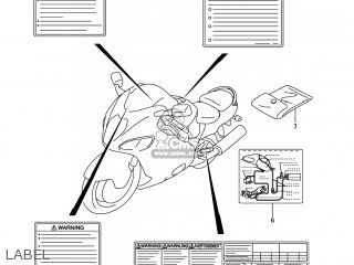 LABEL - GSX1300R HAYABUSA 2007 (K7) USA (E03)