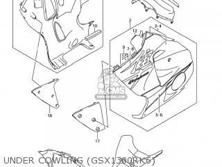 UNDER COWLING (GSX1300RK6) - GSX1300R HAYABUSA 2007 (K7) USA (E03)