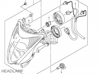 Suzuki GSX1300R HAYABUSA 2008 (K8) USA (E03) parts lists and schematics