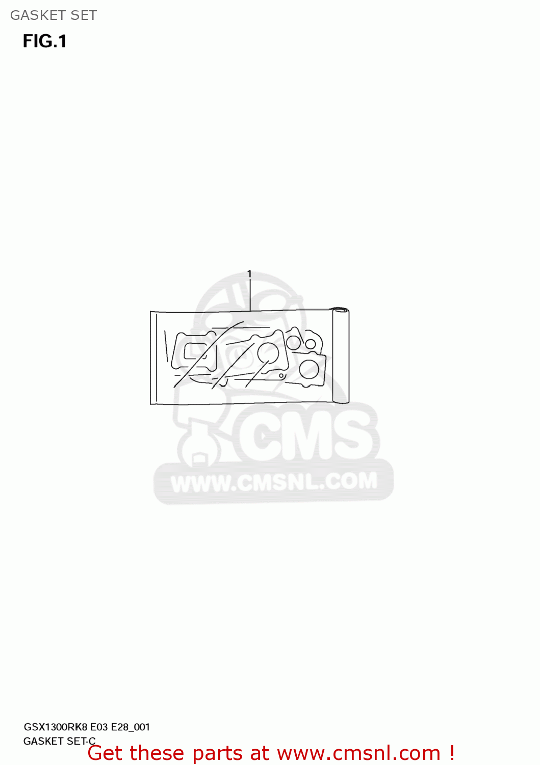 GASKET SET GSX1300R HAYABUSA 2008 (K8) USA (E03)