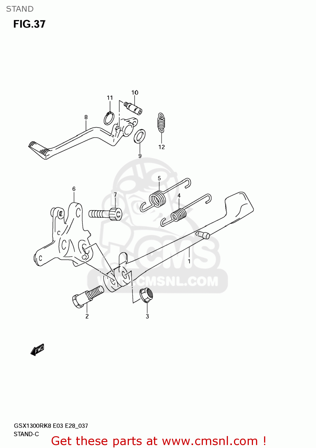 STAND GSX1300R HAYABUSA 2008 (K8) USA (E03)