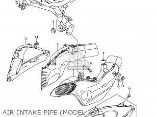 AIR INTAKE PIPE (MODEL K9) - GSX1300R HAYABUSA 2008 (K8) USA (E03)