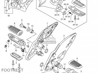 FOOTREST - GSX1300R HAYABUSA 2008 (K8) USA (E03)