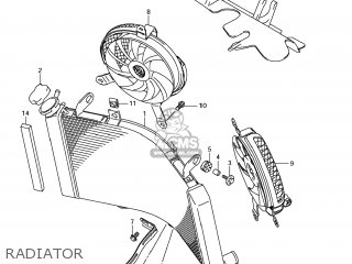 RADIATOR - GSX1300R HAYABUSA 2008 (K8) USA (E03)