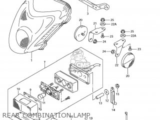REAR COMBINATION LAMP - GSX1300R HAYABUSA 2008 (K8) USA (E03)