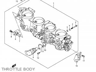 THROTTLE BODY - GSX1300R HAYABUSA 2008 (K8) USA (E03)