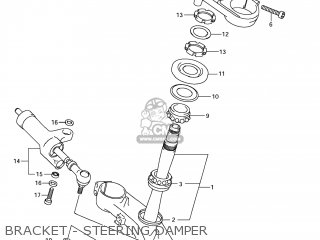 BRACKET - STEERING DAMPER - GSX1300R HAYABUSA 2009 (K9) USA (E03)