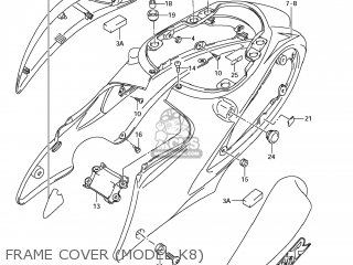 FRAME COVER (MODEL K8) - GSX1300R HAYABUSA 2009 (K9) USA (E03)