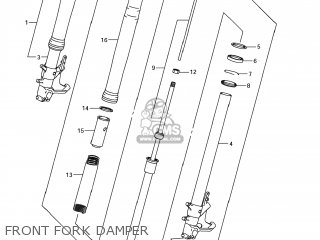 FRONT FORK DAMPER - GSX1300R HAYABUSA 2009 (K9) USA (E03)