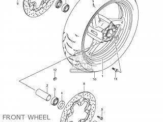 FRONT WHEEL - GSX1300R HAYABUSA 2009 (K9) USA (E03)