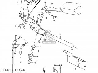 HANDLEBAR - GSX1300R HAYABUSA 2009 (K9) USA (E03)
