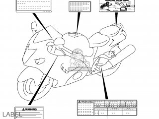 LABEL - GSX1300R HAYABUSA 2009 (K9) USA (E03)
