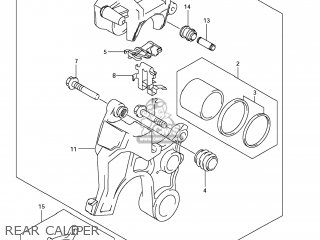 REAR CALIPER - GSX1300R HAYABUSA 2009 (K9) USA (E03)