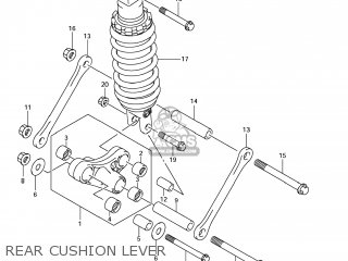 REAR CUSHION LEVER - GSX1300R HAYABUSA 2009 (K9) USA (E03)