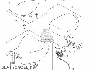 SEAT (MODEL K8) - GSX1300R HAYABUSA 2009 (K9) USA (E03)