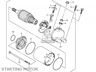 STARTING MOTOR - GSX1300R HAYABUSA 2009 (K9) USA (E03)