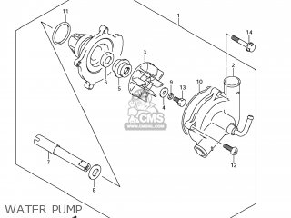 WATER PUMP - GSX1300R HAYABUSA 2009 (K9) USA (E03)