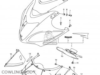COWLING BODY - GSX1300R HAYABUSA 2011 (L1) USA (E03)