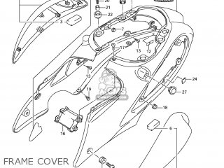 FRAME COVER - GSX1300R HAYABUSA 2011 (L1) USA (E03)